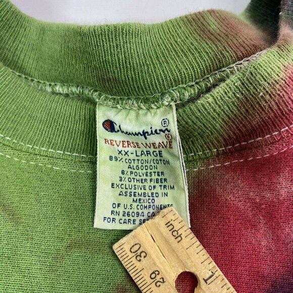Champion Reverse Weave Boston College Tie Dye Sweatshirt XX-Large Cotton Blend - Picture 5 of 5